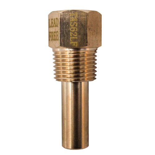 Thermowell Winters TAS62LF en laiton sans plomb avec filetage 1/2 basique