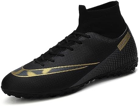 Soccer Cleats Men‘s High Ankle Anti-Slip Soccer Shoes Kids Professional Training Shoes Soccer Boots