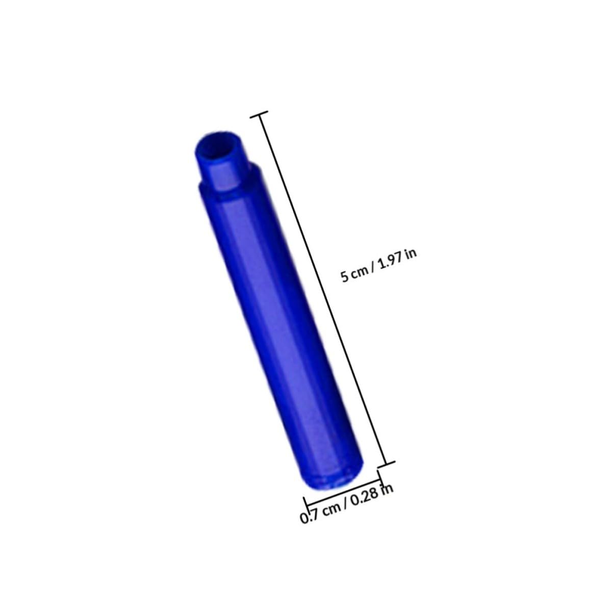 Vaguelly 100 Recambios de Tinta Azul Reemplazables para Plumas Estilográficas, Flujo de Tinta Suave, Material Plástico, Ideales para Oficina y Caligrafía
