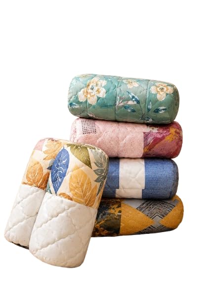 Hard and Tight Bolster Pillow (Pack of 2, Multi Colour) | Premium Foam Filled Cylindrical Cushions for Bed, Sofa & Home Decor | Comfortable Neck & Back Support Bolster Set.-image-13