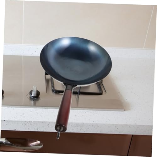 Wok tradicional con mango de hierro y recubrimiento antiadherente miniatura 5