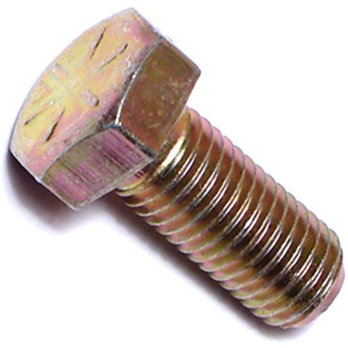 Image of Hard-to-Find Fastener 014973251819 Grade 8 Fine Hex Cap Screws, 5 /16-24 x 3 /4, Piece-10, Yellow