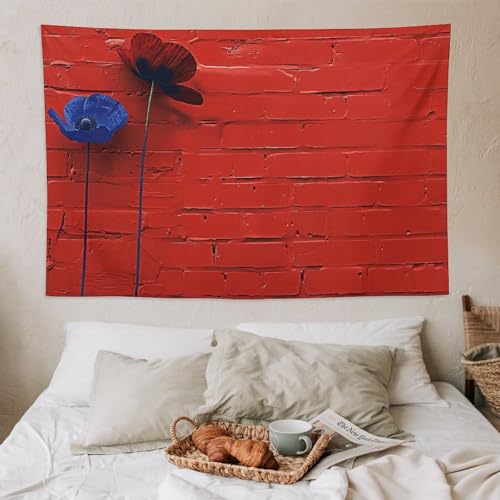 Tapisserie murale briques rouges grand format avec impression HD - 7