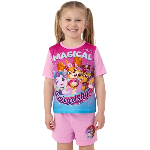 Paw Patrol Pajamas, Skye, Everest And Liberty Girls Pajamas, Short Sleeve Girls Pjs For Summer, Cute Pajama Set2