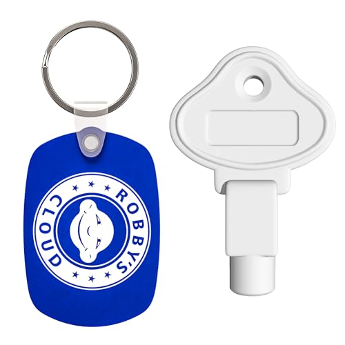 Image of Key for Betco Clario Touch Free Dispenser 92007 - Compatible with Touch Free Dispenser - Key Will not fit Other Betco Clario dispensers - Comes with Robby's Cloud Keychain (1 Pack)