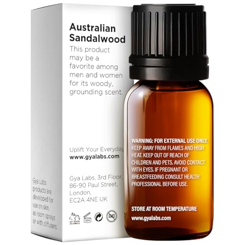 Image of 100% Pure Australian Sandalwood Essential Oil - 0.34 Fl Oz - Australian Sandalwood Oil for Hair, Skin, Diffuser, Aromatherapy & DIY Candle Making Scent