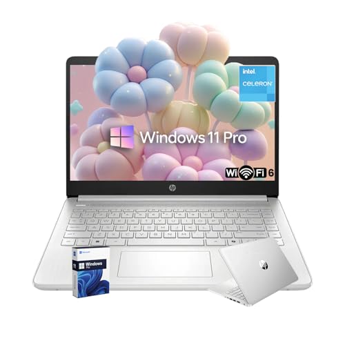 Image of HP 14 Laptop for Business and Students • 14 inch Anti-Glare Display • Intel 4-Core N150 Processor • Copilot AI • Windows 11 Pro • 16GB RAM • 128GB UFS • Wi-Fi 6 • Natural Silver