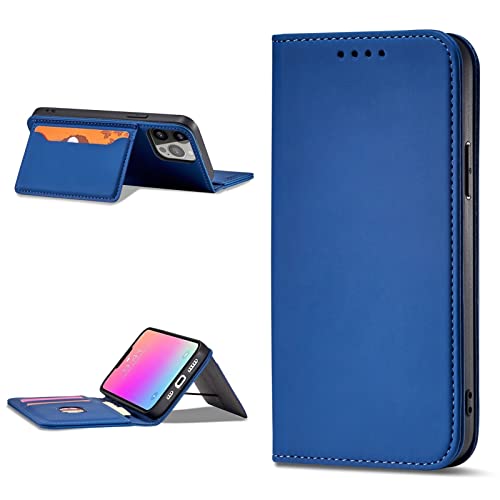 Étui pliable en cuir PU antichoc pour smartphone avec fente carte et support