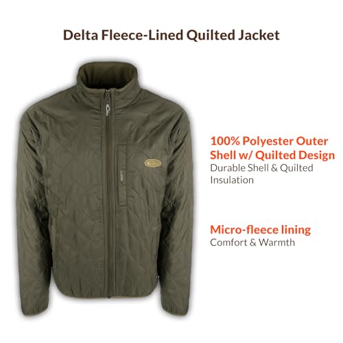 DRAKE Men's Delta Quilted Fleece-Lined Durable Soft Insulated Lightweight Non-Bulk Outdoor Sports Casual Jacket w/Pockets4