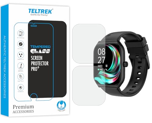 Image of Screen Protector Compatible With Titan Smart Watch 3.0 Smartwatch, Full Hydrogel TPU Screen Guard not a Tempered Glass (Pack of 2)