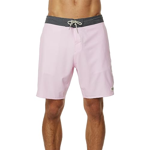 O'NEILL Men's 18 Contrast Waistband Boardshorts - Water Resistant Swim Trunks for Men with Quick Dry Fabric and Pockets
