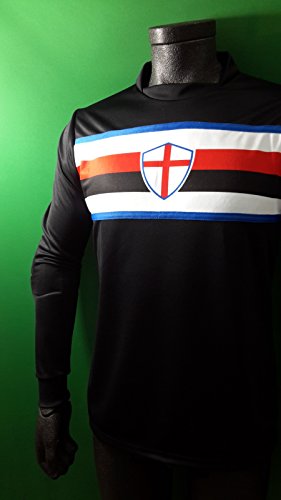 Footex Camiseta de portero de fútbol sala, modelo Sampdoria, color negro