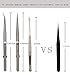 Tweezers, 5Pcs Precision Tweezers Set - Anti - Static Stainless Steel Tweezers for Electronics, Jewelry Making, Medical and Laboratory Work, Craft, Model Building, Soldering, Watch, Car Repair, Etc