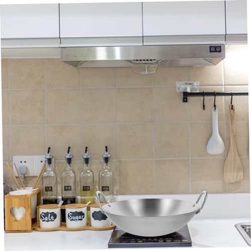 Wok de acero inoxidable para cocina eléctrica y gas miniatura 3