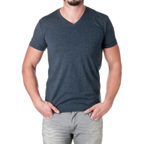 Next Level Men's CVC V L MIDNIGHT NAVY