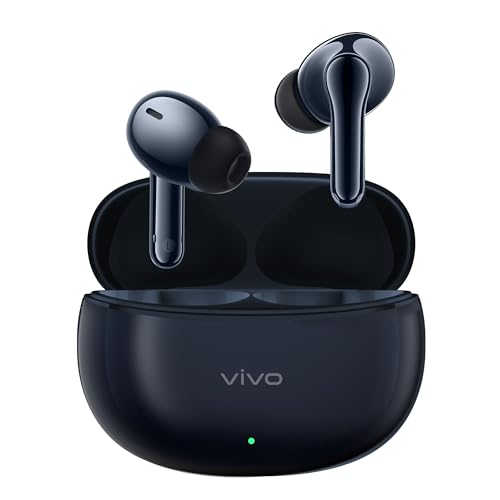 Image of vivo TWS 3e, Wireless Bluetooth Headphones, ANC, Noise Cancelling, 42H Battery Life with Quick Charge, Dual Device Connection, 88ms Low Latency for Gaming, IP54