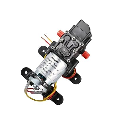 bayite 12V DC Fresh Water Pressure Diaphragm Pump with Hose Clamps Self Priming Sprayer Pump with Pressure Switch 4 L/Min 1.0 GPM 80 PSI for RV Camper Marine Boat