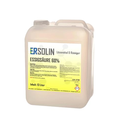 Detergenti Acido acetico 60% 10 l detergente anticalcare molto efficace anche in 1L 3L 5L