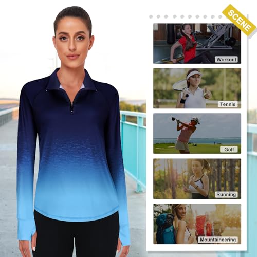 Image of Cucuchy Womens V Neck Golf Polo Shirts Moisture Wicking Sports Workout Tops
