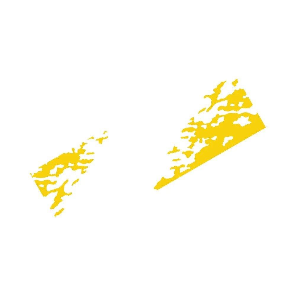 Car Tail Decoration Auto Decal Sticker Pickup Truck Tailgate(Glossy Yellow)
