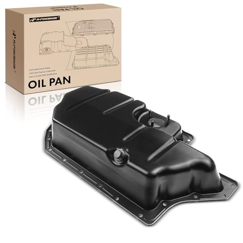 A-Premium Lower Engine Oil Pan Sump with Drain Plug Compatible with Audi A6 Quattro 2007-2011, A8 Quattro 2007-2010, Q7 2007-2010 & Volkswagen Touareg 2007-2009, 4.2L 5.2L
