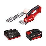 Einhell GE-CG Power X-Change 18-Volt Cordless Handheld 2-In-1 3.9-Inch Grass Shear And 7.9-Inch Hedge Trimmer, Kit (w/ 3.0-Ah Battery + Charger)