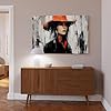 XFATGIA Poster of A Woman in A Red Hat Canvas Poster Bedroom Decor Landscape Office Room Decor Gift 12x18inch(30x45cm) #5