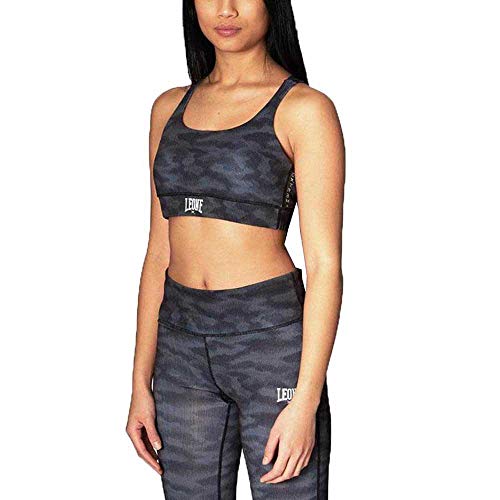 LEONE Top Sportivo Donna Extrema 3 ABX57 per MMA Fitness Palestra Tempo Libero (L)