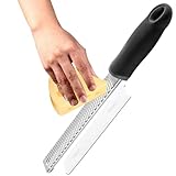 Zitronen Und Käsereibe, Hand-Käsereibe Aus Edelstahl Mit Reinigungsbürste Und Schutzabdeckung –...