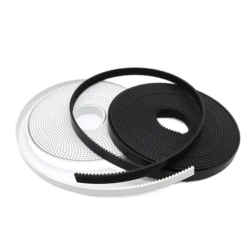 Courroie synchrone ouverte HTD3M 6mm PU blanc acier 20m pour imprimante 3D et machine CNC