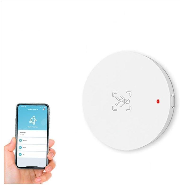 For Tuya/Zigbee Smart Human Presence Sensor 24G, Motion & Static Detection, APP Remote Control, 5V, White ForZigbee
