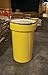 Eagle 55 Gallon Plastic Drum with Lid, Metal Lever-Lock, 39.1