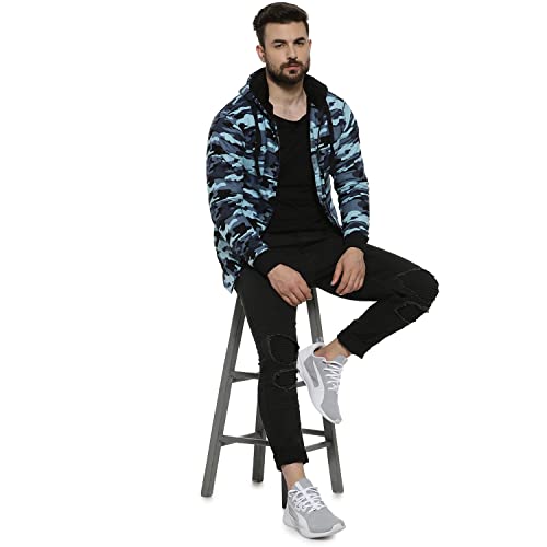 Image of Campus Sutra Cotton Blend Men Standard Length Jacket