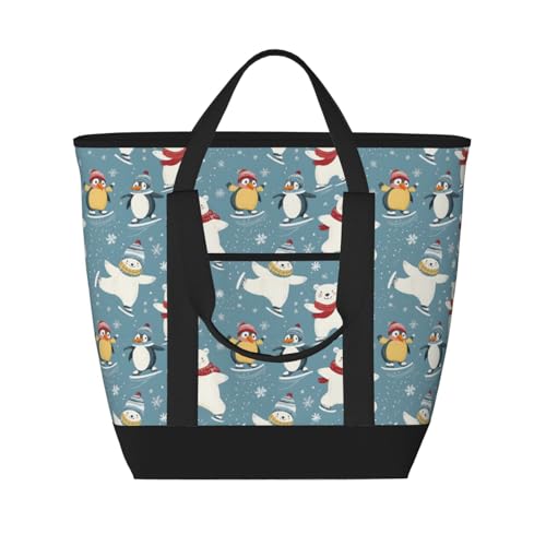 Grand sac isotherme pour courses avec fermeture contre la chaleur