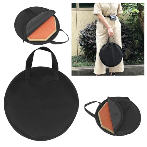 Black Drum Carrying Bag With Rustproof Zippers 10Inch Dumb Drum Practice Pad Bag Oxfords Cloth Carrying Bag Case