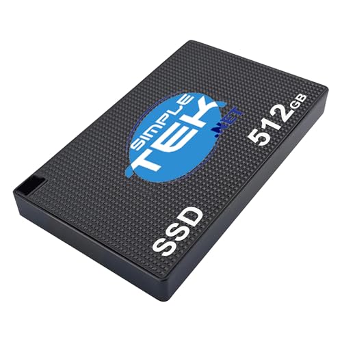 SSD externo 512GB SIMPLETEK con conector tipo C y carcasa metálica