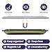 Metal Tray with PVC Soft Magnetic Lid Cover Large Cute Decorative Tray Serving Trays for Home Decor, Coffee Table, Tea, Snacks, Gifts - 11