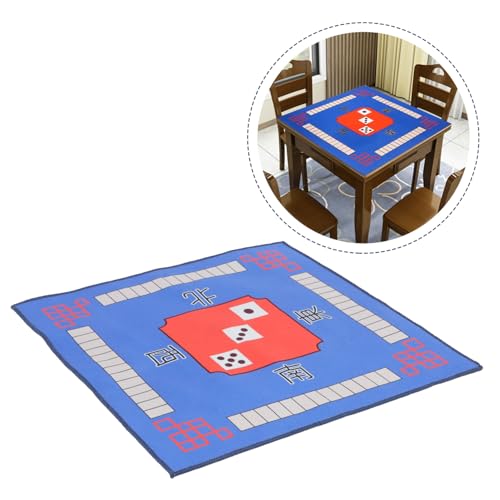 Tapis de Mahjong imprimé classique en polyester doux avec revêtement antidérapant