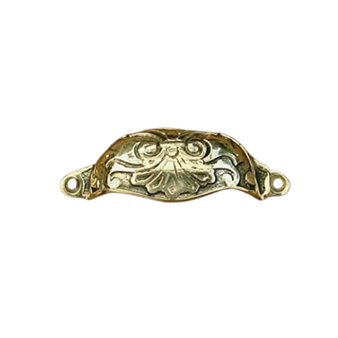 Castelion Brass Victorian Drawer Pull from B&Q