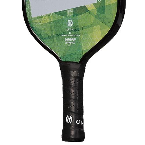 Image of Onix Graphite MOD Z5 Carbon Fiber Pickleball Paddle with Wide-Body Shape. Honeycomb Core, Graphite Face & Cushion Comfort Pickleball Paddle Grip