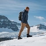 CC-Los Men's Snow Walking Boots | Winter Waterproof Hiking Boot | Segmented Insulation Warm Fur Lined | Black Size 6-13 - Image 6