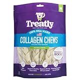 Treatly USA Collagen Braids 6-7' Dog Chew Treats - Natural Flavor, 15 Count/1 Pack