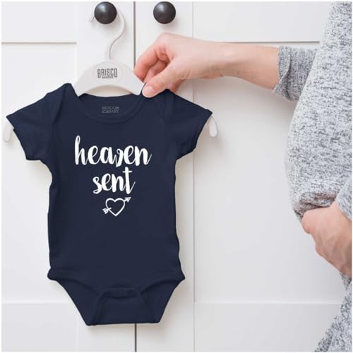 Image of Brisco Brands Heaven Sent Christian Religious Baby Bodysuit Jumper Girls