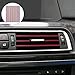 DaKuan 32 Feet Car Interior Trim Strips and 20 Pieces Car Air Conditioner Decoration Strip, Styling Dashboard Decorative with Installing Tool for Most Air Vent Outlet (Red)