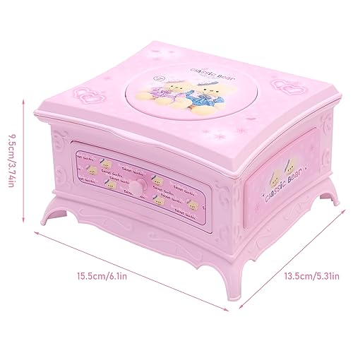 Ballerina Music Box With Mirror, Jewelry Storage Music Box Elegant Music Boxes with Mini Makeup Mirror Jewellery Box with Melody for Birthday Valentine's Day Gift