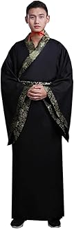 Ez-sofei Men Chinese Traditional Ancient Kung Fu Hanfu Cosplay Costume