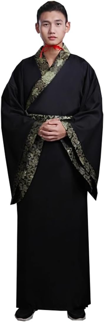 Ez-sofei Men Chinese Traditional Ancient Kung Fu Hanfu Cosplay Costume