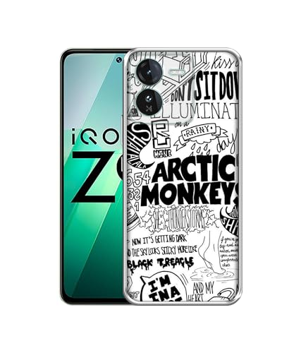 Image of Arctic Monkeys Pattern Design Printed Silicon Soft TPU Back Case Cover for iQOO Z9 5G, Multicolor