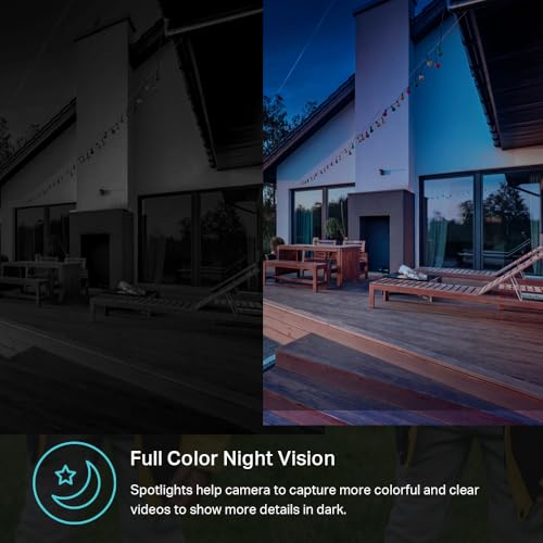 Kasa 2K+ Outdoor Wired Security Camera - Person/Motion Detection, 24/7 Recording, 2-Way Audio, Siren, Starlight Color Night Vision, Subscription-Free Local Storage or Optional Cloud, KC420WS by Kasa Smart - Image 4