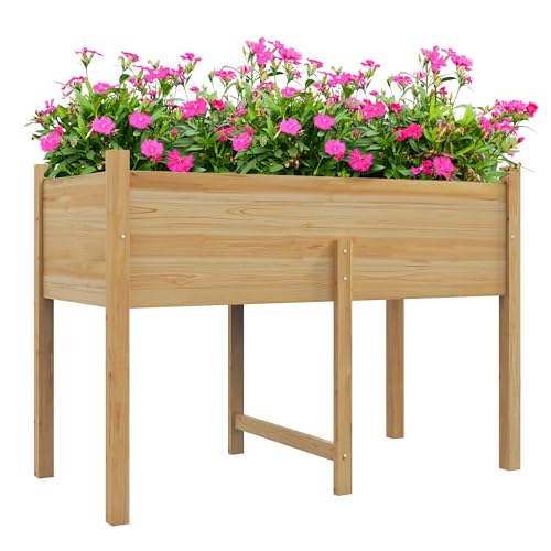 Outsunny Orto Rialzato in Legno 115x55x80 cm